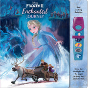 Disney Frozen 2 Elsa, Anna, Olaf and More! - Enchanted Journey - Sound Book and Interactive Sound Flashlight Toy Set - PI Kids (Play-A-Sound)