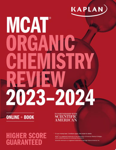 MCAT Organic Chemistry Review 2023-2024: Online + Book (Kaplan Test Prep)