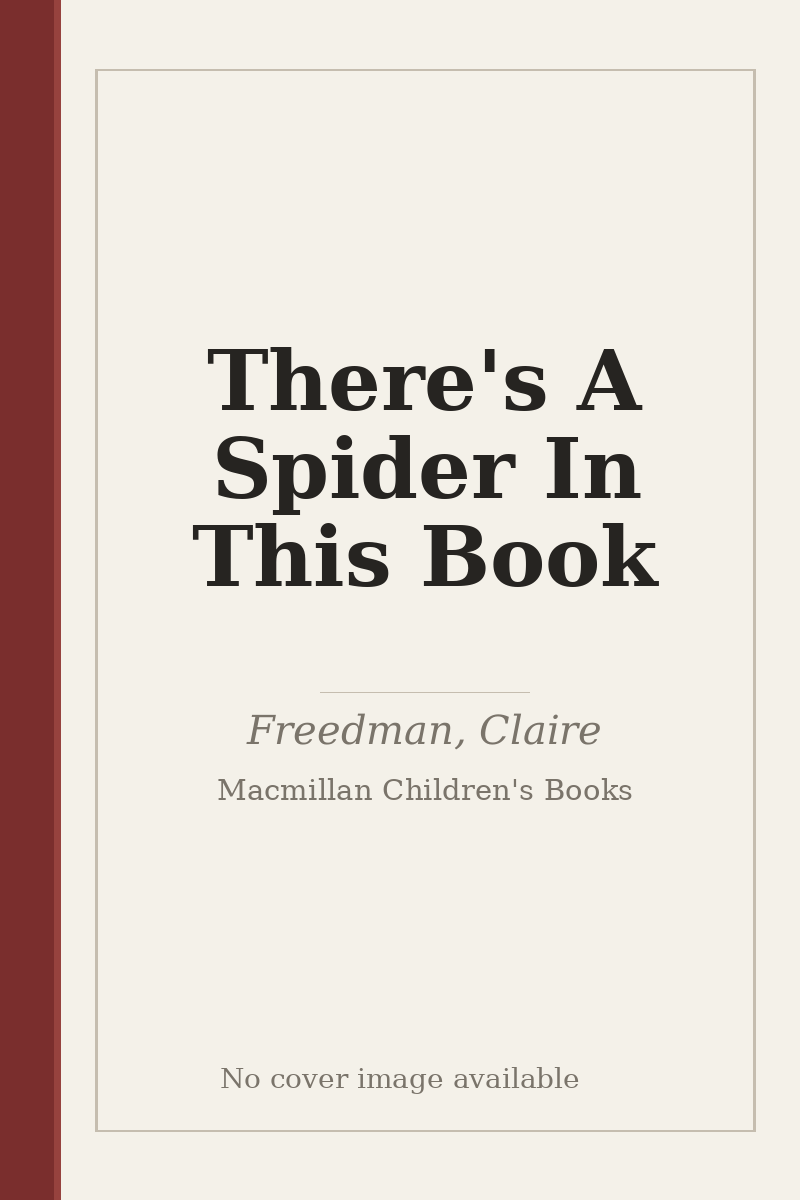 There's A Spider In This Book - no cover image available