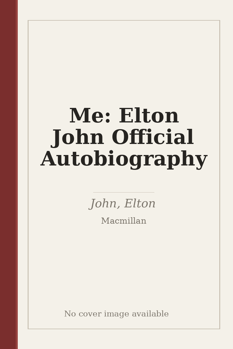 Me: Elton John Official Autobiography - no cover image available