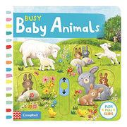 Busy Baby Animals: A Push, Pull, Slide Book (Campbell Busy Books, 23)