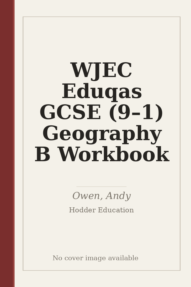 WJEC Eduqas GCSE (9–1) Geography B Workbook - no cover image available