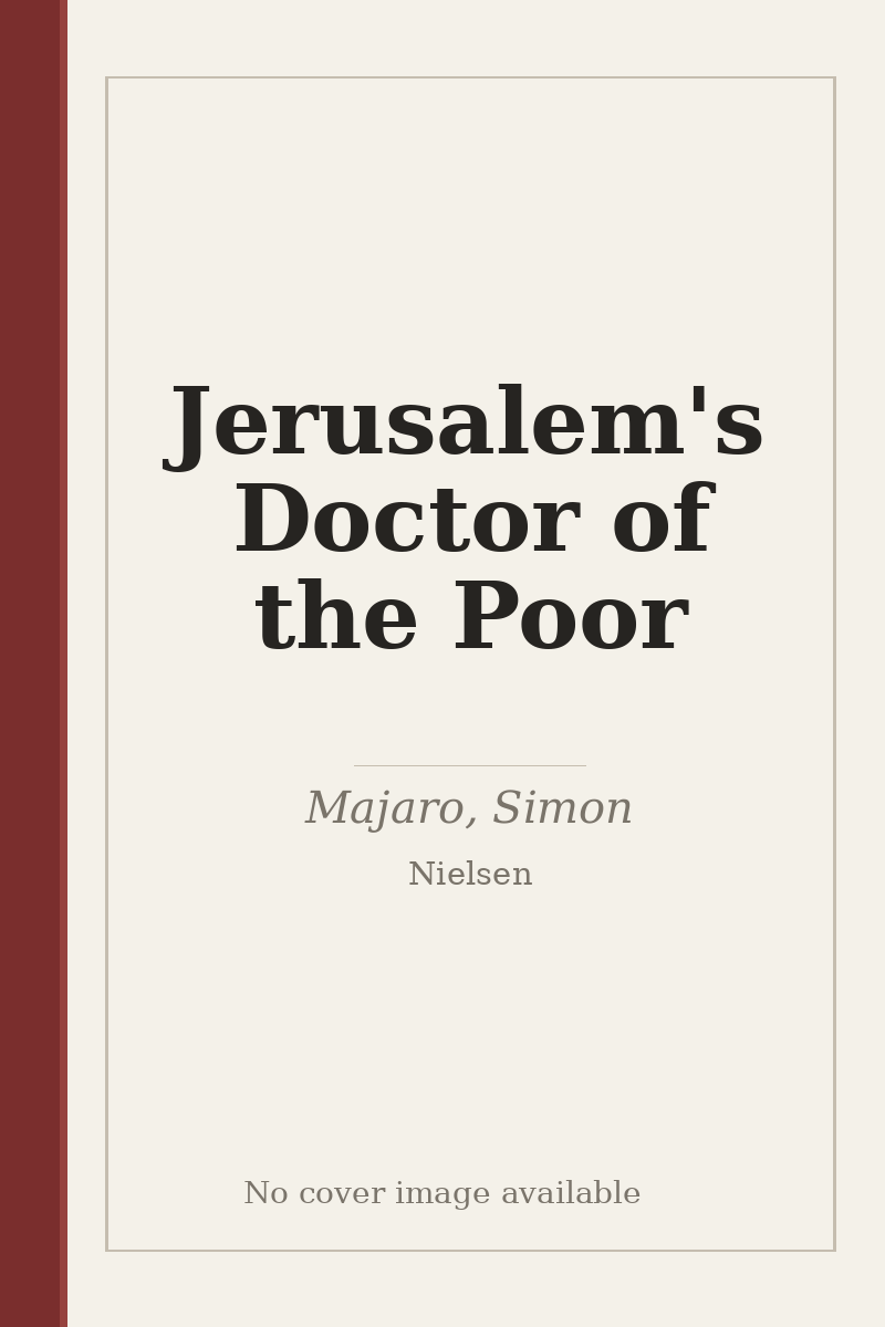 Jerusalem's Doctor of the Poor - no cover image available