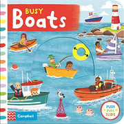 Busy Boats: A Push Pull and Slide Book (Campbell Busy Books, 28)