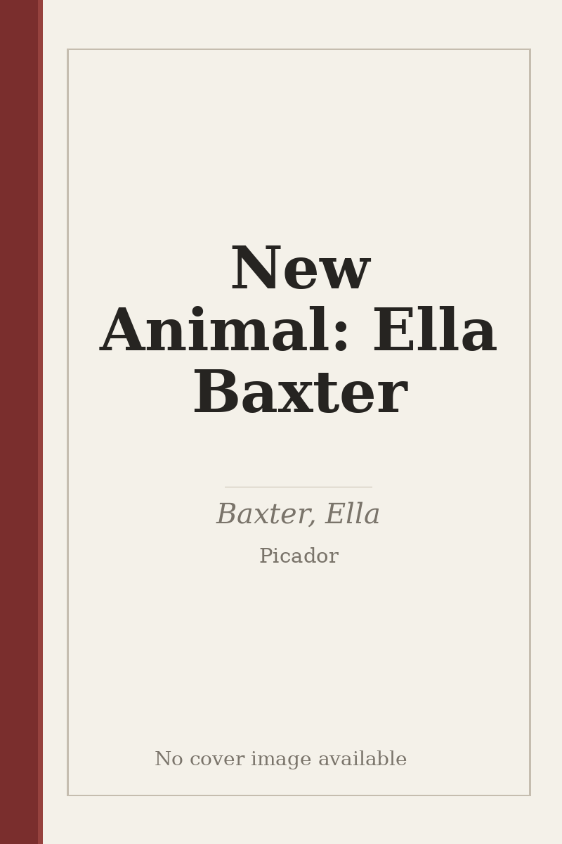New Animal: Ella Baxter - no cover image available