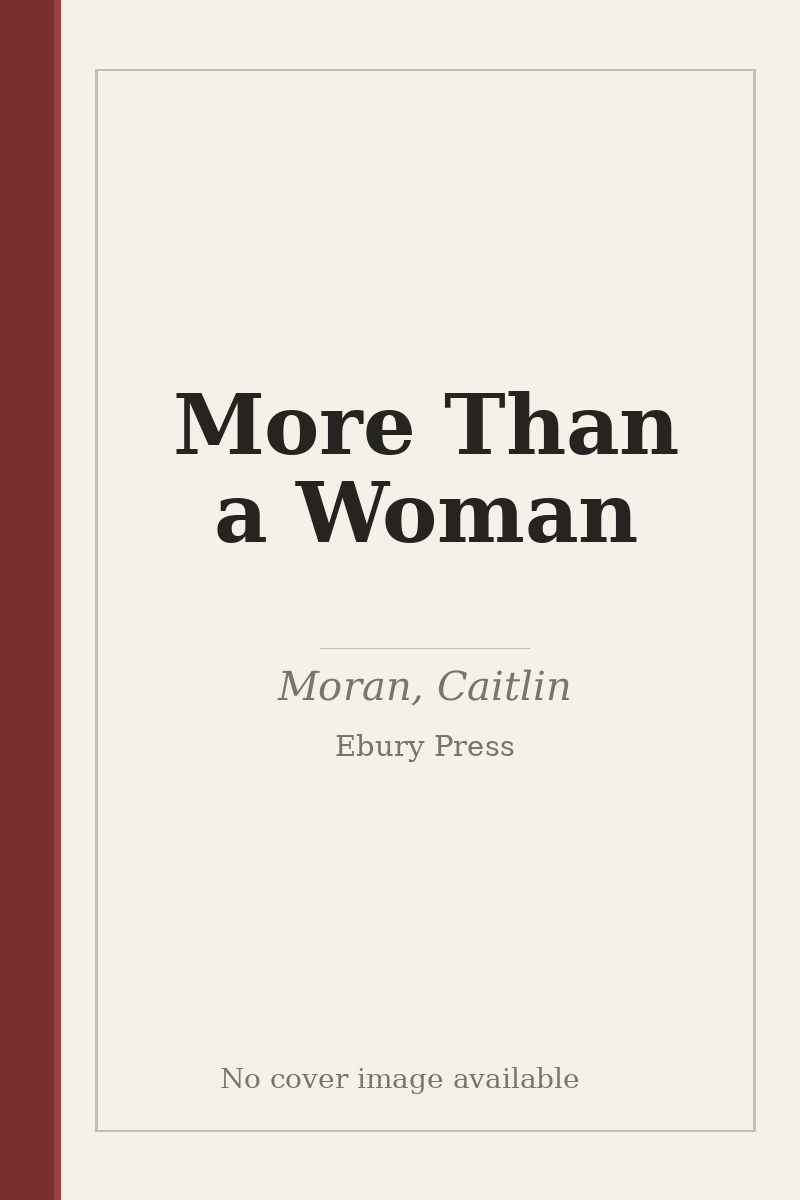 More Than a Woman - no cover image available