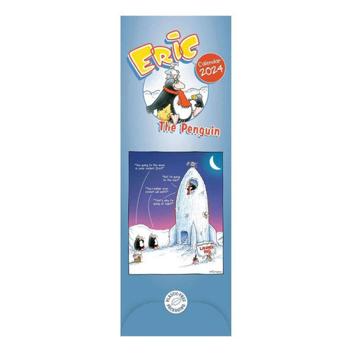 Eric The Penguin Slim Calendar 2024