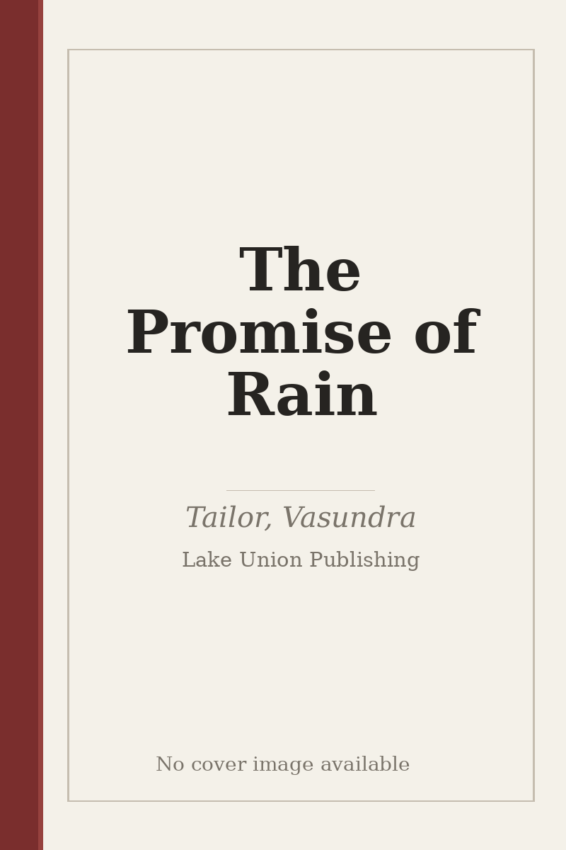 The Promise of Rain - no cover image available