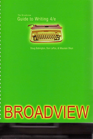 The Broadview Guide to Writing