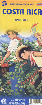 Costa Rica Travel Reference Map 1 : 300 000 (International Travel Maps)