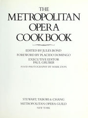 The Metropolitan Opera Cookbook