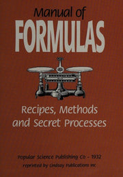 Manual Of Formulas