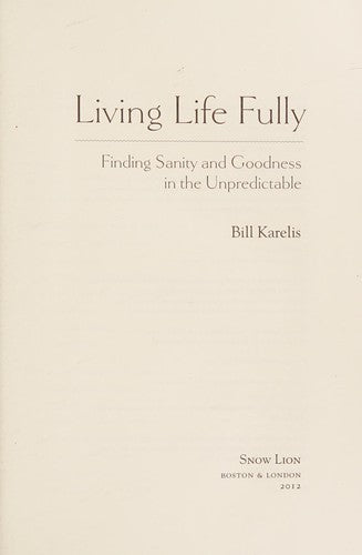 Living Life Fully
