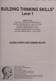 Building Thinking Skills: Level 1