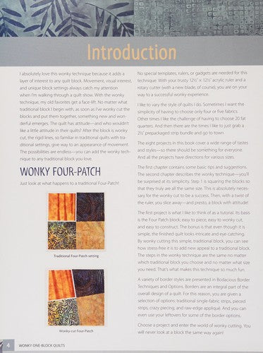 Wonky One Block Quilts: Simple Technique, Dramatic Results