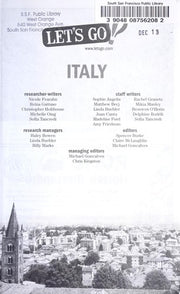 Let's Go Italy: The Student Travel Guide