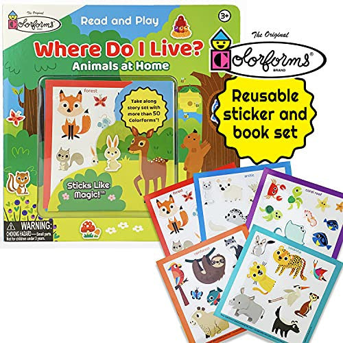 Where Do I Live?: Animals at Home (Colorforms Read and Play)