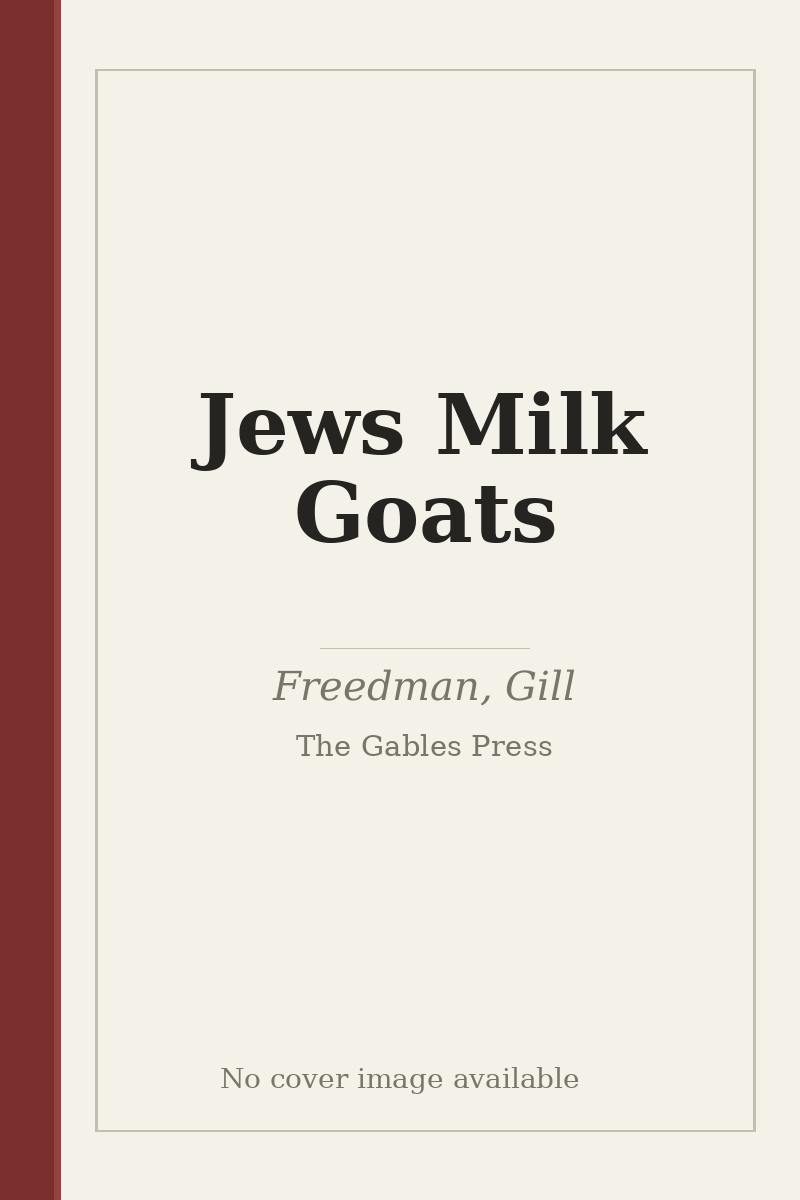 Jews Milk Goats - no cover image available