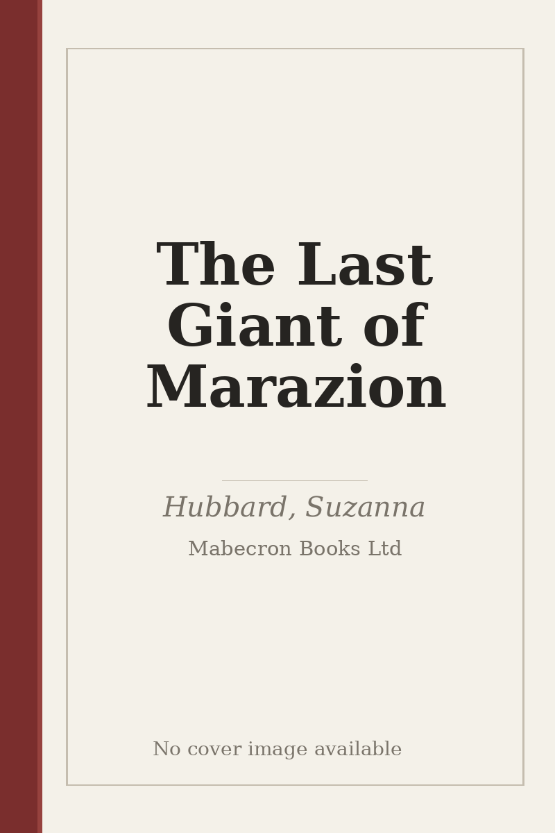 The Last Giant of Marazion - no cover image available