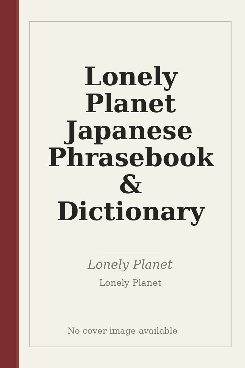 Lonely Planet Japanese Phrasebook & Dictionary - no cover image available