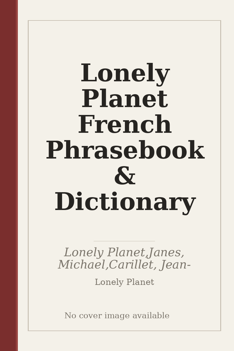 Lonely Planet French Phrasebook & Dictionary - no cover image available