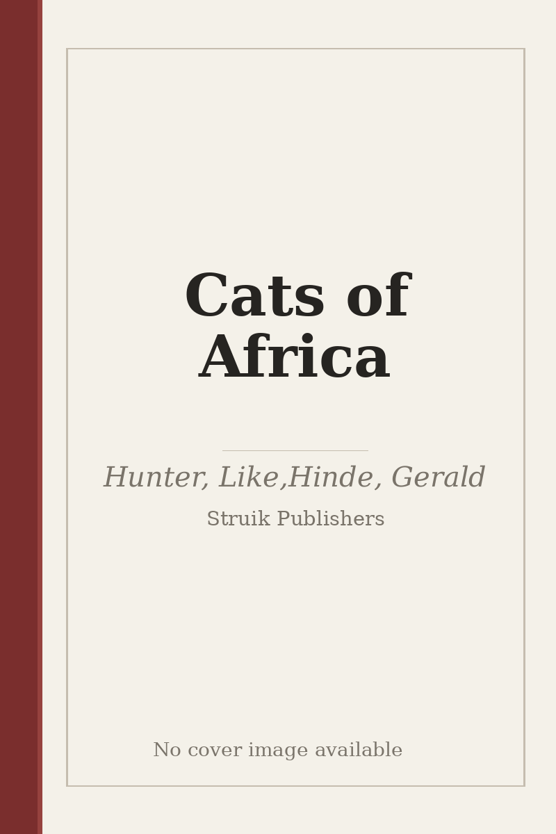 Cats of Africa - no cover image available