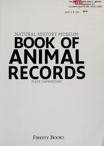 Natural History Museum Book of Animal Records