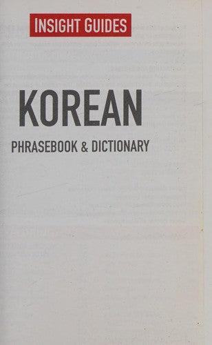Insight Guides Phrasebooks: Korean