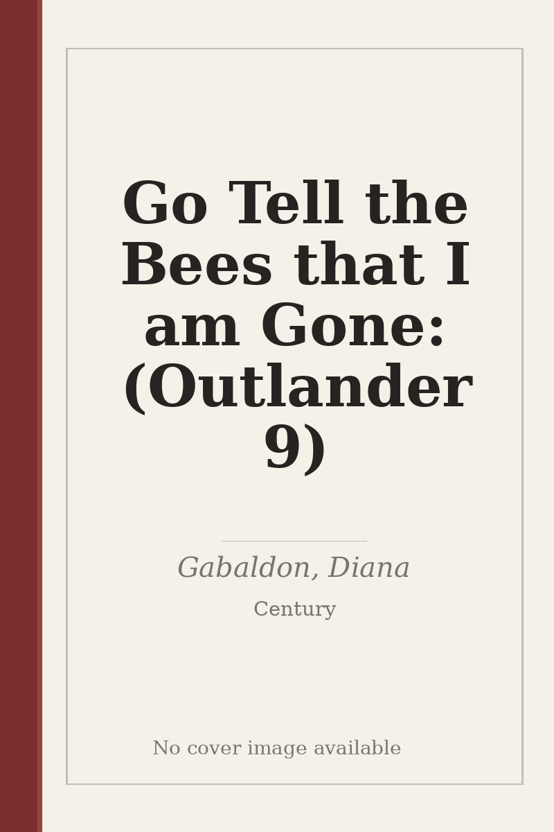 Go Tell the Bees that I am Gone: (Outlander 9) - no cover image available
