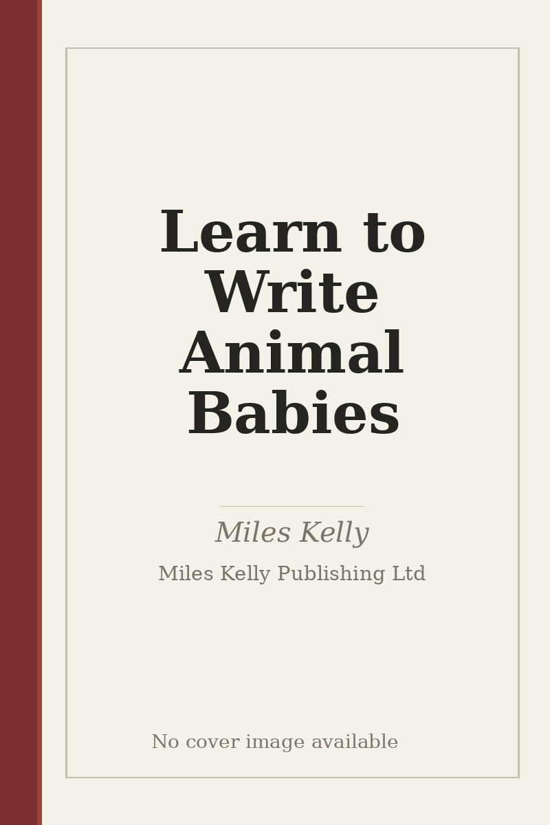 Learn to Write Animal Babies - no cover image available