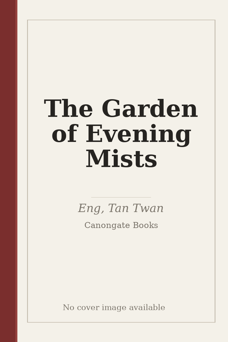 The Garden of Evening Mists - no cover image available