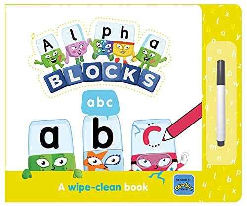 Alphablocks ABC: A Wipe-Clean Book and Pen - Learn to Write the Alphabet for Preschool Ages 3-6 (Numberblock Wipe Clean Titles)