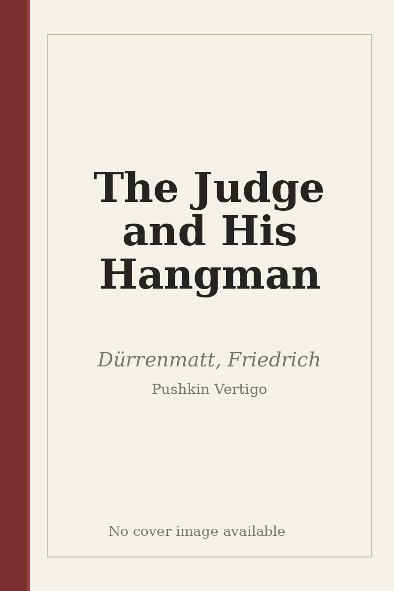 The Judge and His Hangman - no cover image available