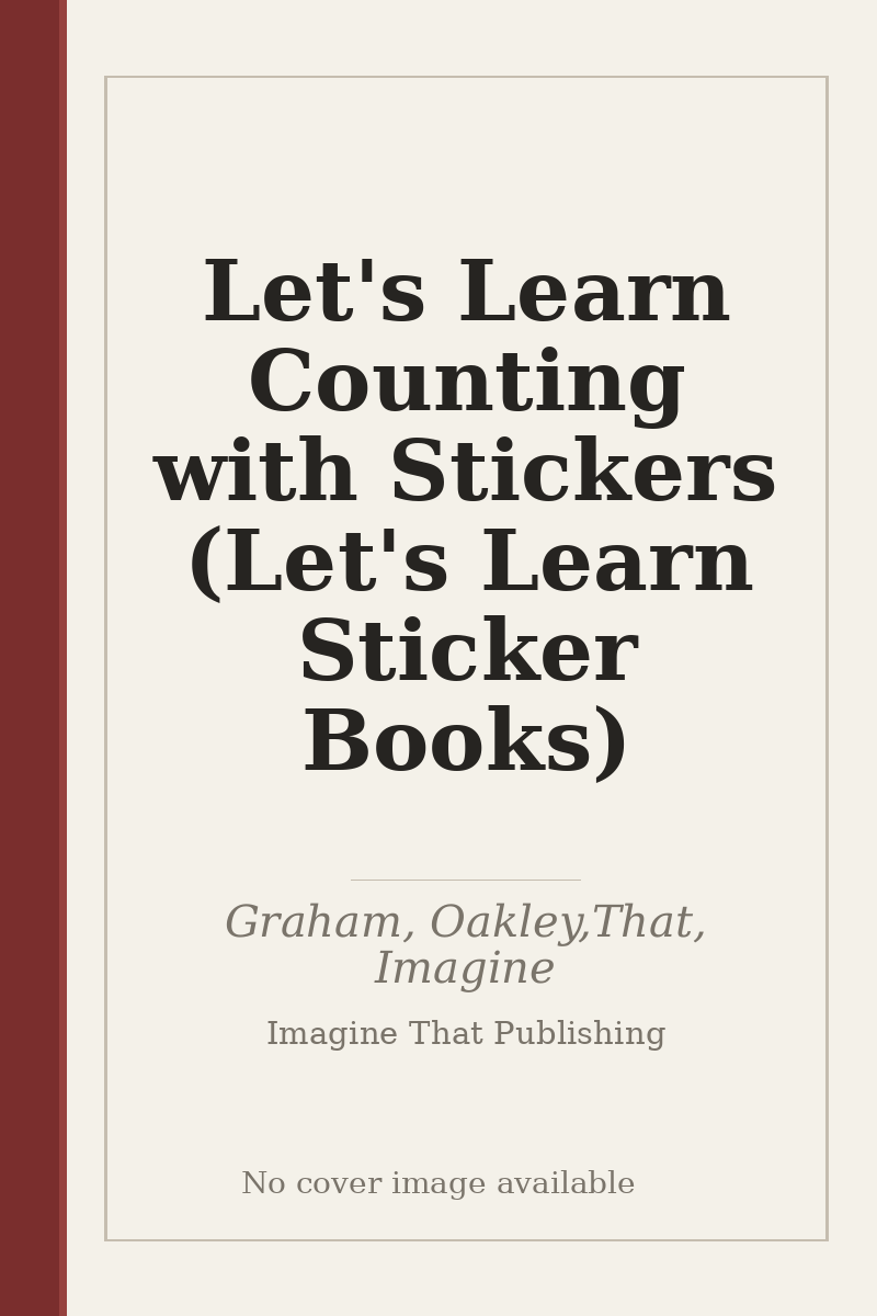 Let's Learn Counting with Stickers (Let's Learn Sticker Books) - no cover image available