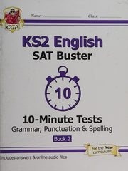 KS2 English SAT Buster 10-Minute Tests: Grammar, Punctuation & Spelling - Book 2 (for 2026) (CGP SATS Quick Tests)