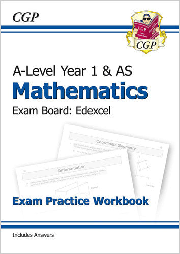 AS-Level Maths Edexcel Exam Practice Workbook (includes Answers): for the 2026 and 2027 exams (CGP Edexcel A-Level Maths)