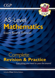 AS-Level Maths Edexcel Complete Revision & Practice (with Online Edition): for the 2026 and 2027 exams (CGP Edexcel A-Level Maths)