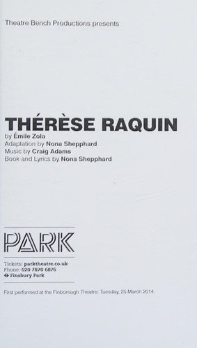 Thérèse Raquin (Oberon Classics)