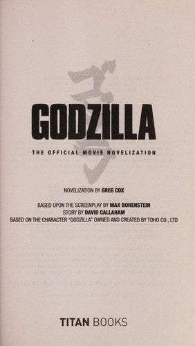 Godzilla - The Official Movie Novelization
