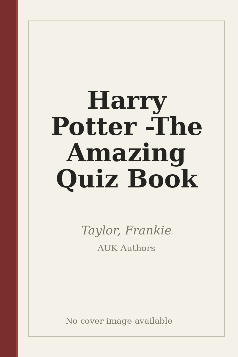Harry Potter - The Amazing Quiz Book - no cover image available