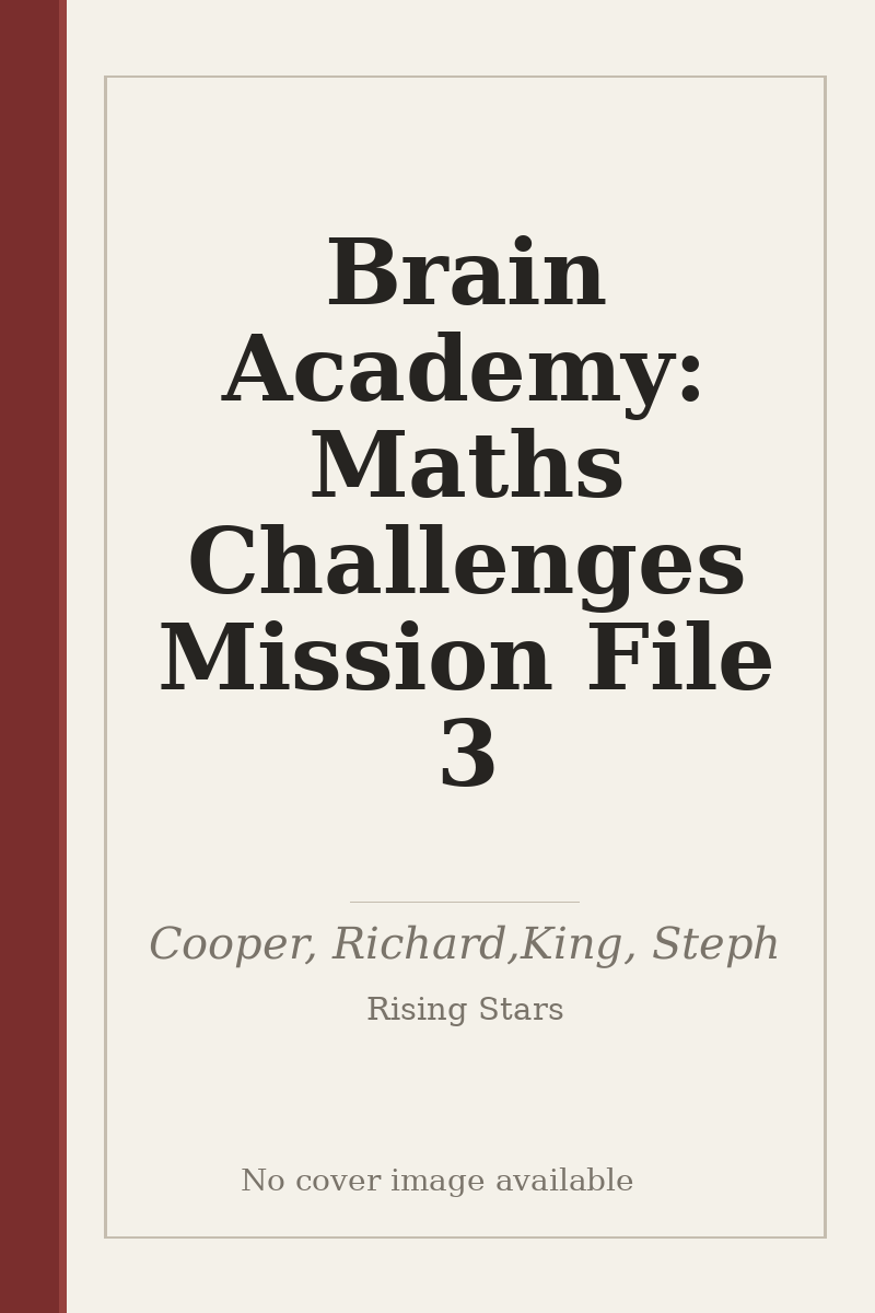 Brain Academy: Maths Challenges Mission File 3 - no cover image available