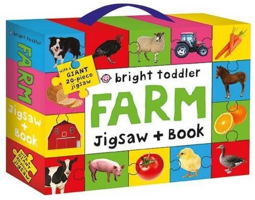 Bright Toddler Farm Jigsaw & Book Set: Jigsaw Box Sets