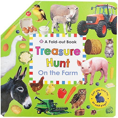 Priddy Books Treasure Hunt On The Farm - Fold-Out Book