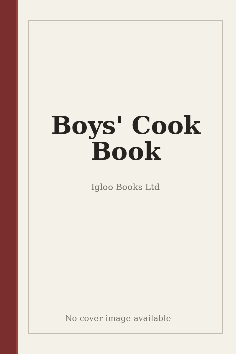 Boys' Cook Book - no cover image available