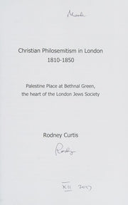 Christian Philosemitism in London 1810-1850