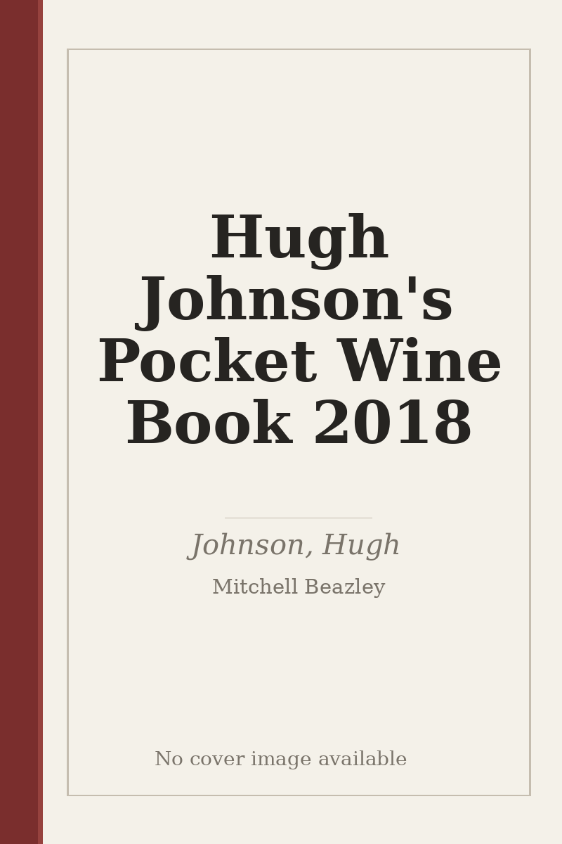 Hugh Johnson's Pocket Wine Book 2018 - no cover image available