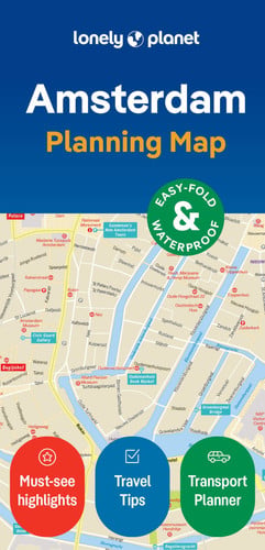 Lonely Planet Amsterdam City Map: Durable, Waterproof, Easy-Fold Planning Map with Attractions & Walking Tours (Compact City Planning Maps)