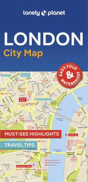Lonely Planet London City Map: Durable, Waterproof, Easy-Fold Planning Map with Attractions & Walking Tours (Compact City Planning Maps)