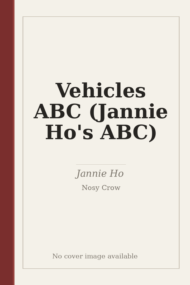Vehicles ABC (Jannie Ho's ABC) - no cover image available