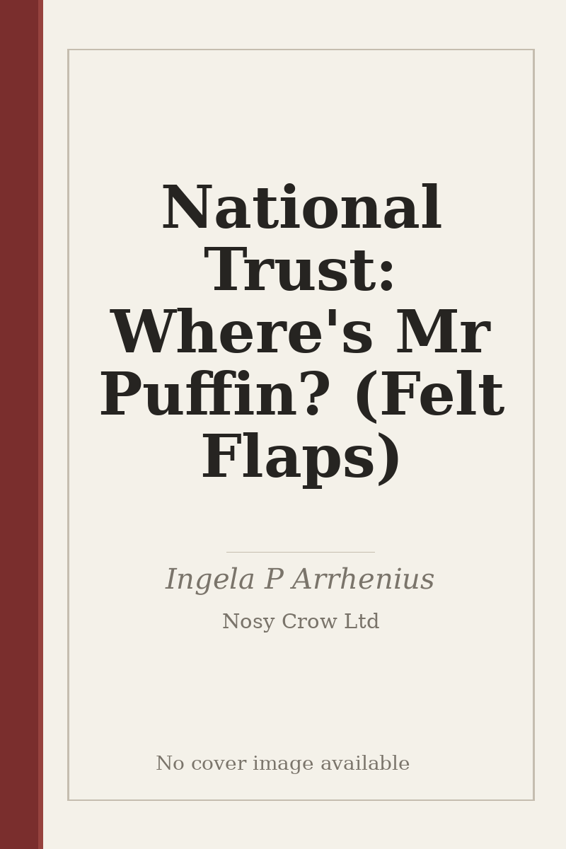 National Trust: Where's Mr Puffin? (Felt Flaps) - no cover image available
